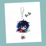 Acrylic Demon Slayer Keychain with Dangling - Giyu