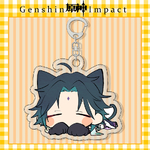Genshin Impact Acrylic Keychain Neko - Xiao