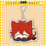 Genshin Impact Acrylic Keychain Neko - Diluc