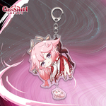 Genshin Impact Acrylic Keychain (Miko)