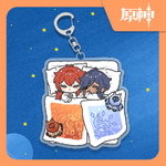 Genshin Impact Acrylic Keychain - Goodnight ver (Diluc & Kaeya)